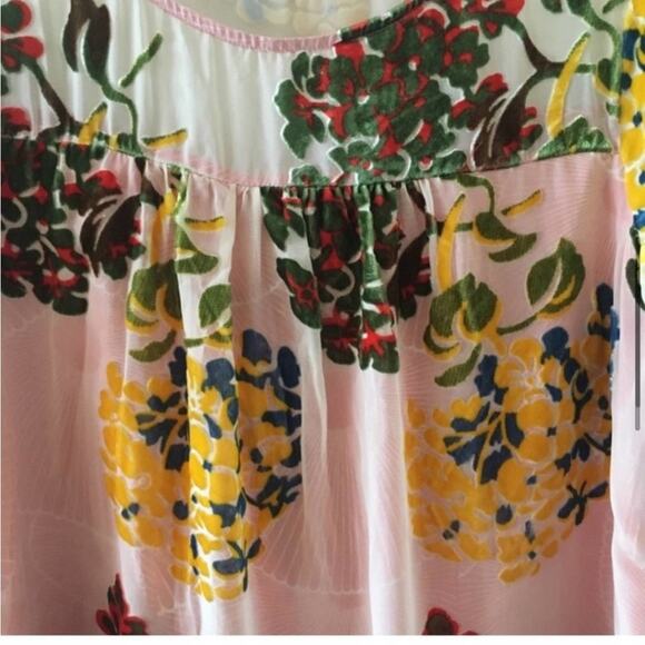 Anthropologie Maeve Floral Market Velvet Dress Size Small - Picture 6 of 12